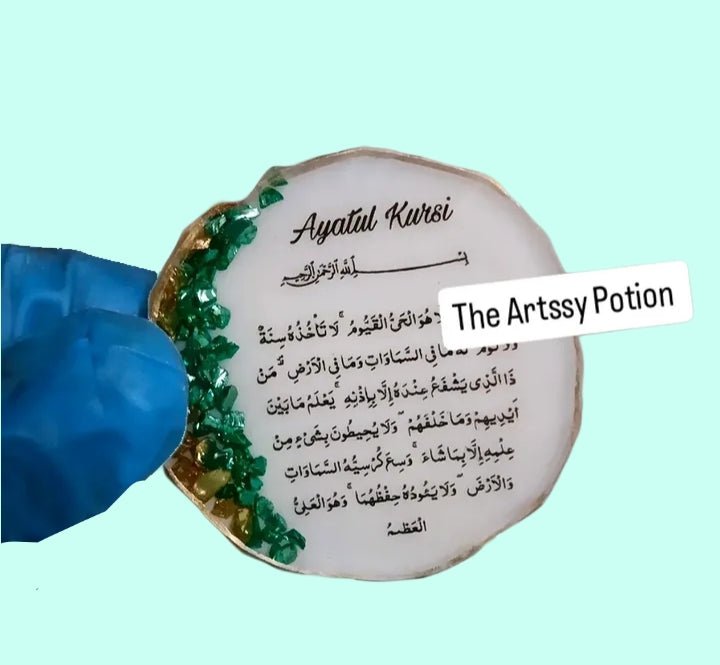 2 inches Ayatul Kursi Resin Fridge Magnet - The Artssy Potion