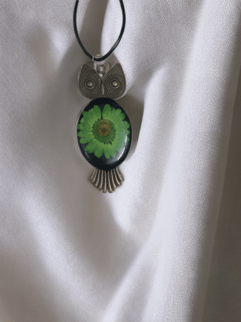 Enchanted Bloom Owl Pendant - The Artssy Potion