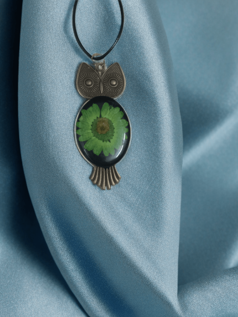 Enchanted Bloom Owl Pendant - The Artssy Potion
