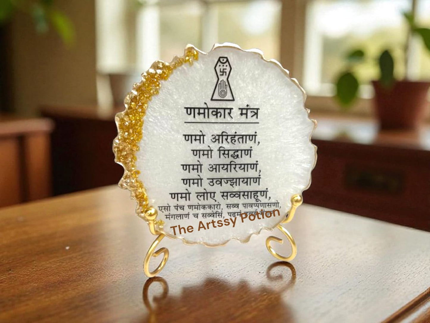 Namokar Mantra Resin Frame - The Artssy Potion