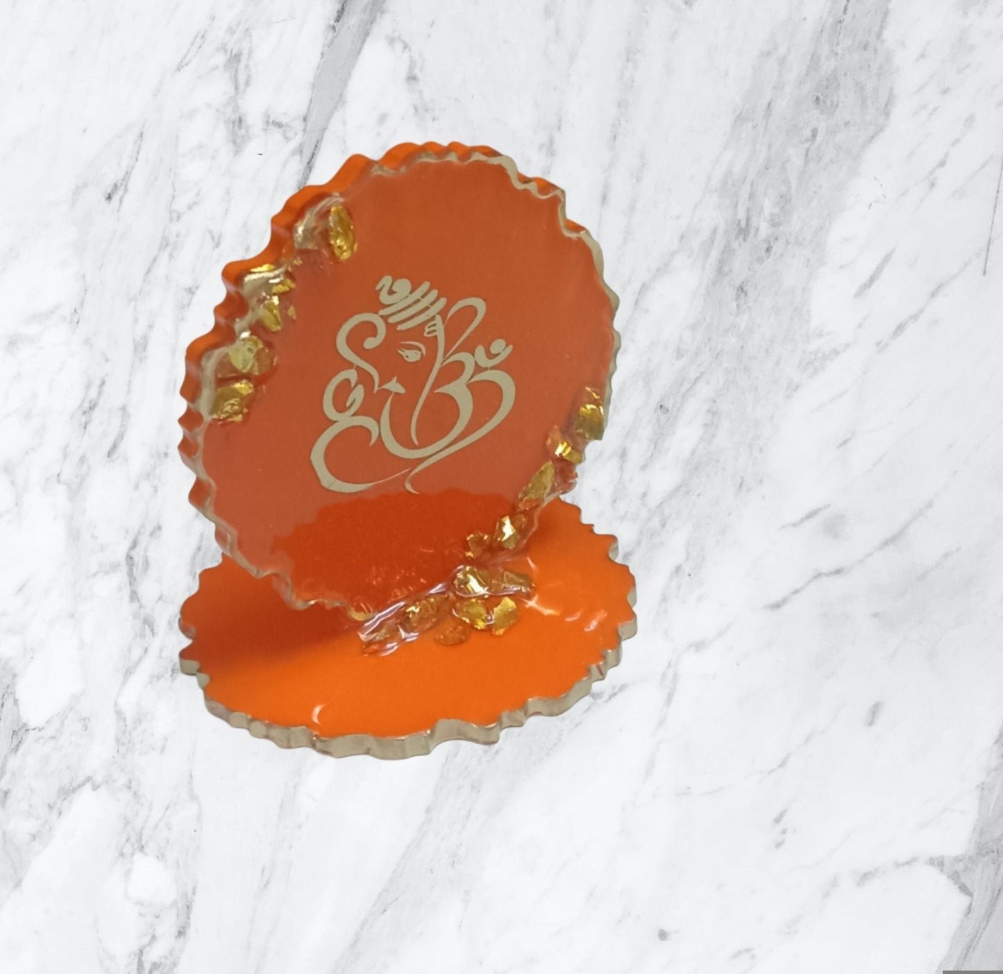 Sacred Saffron Ganesha Stand - The Artssy Potion